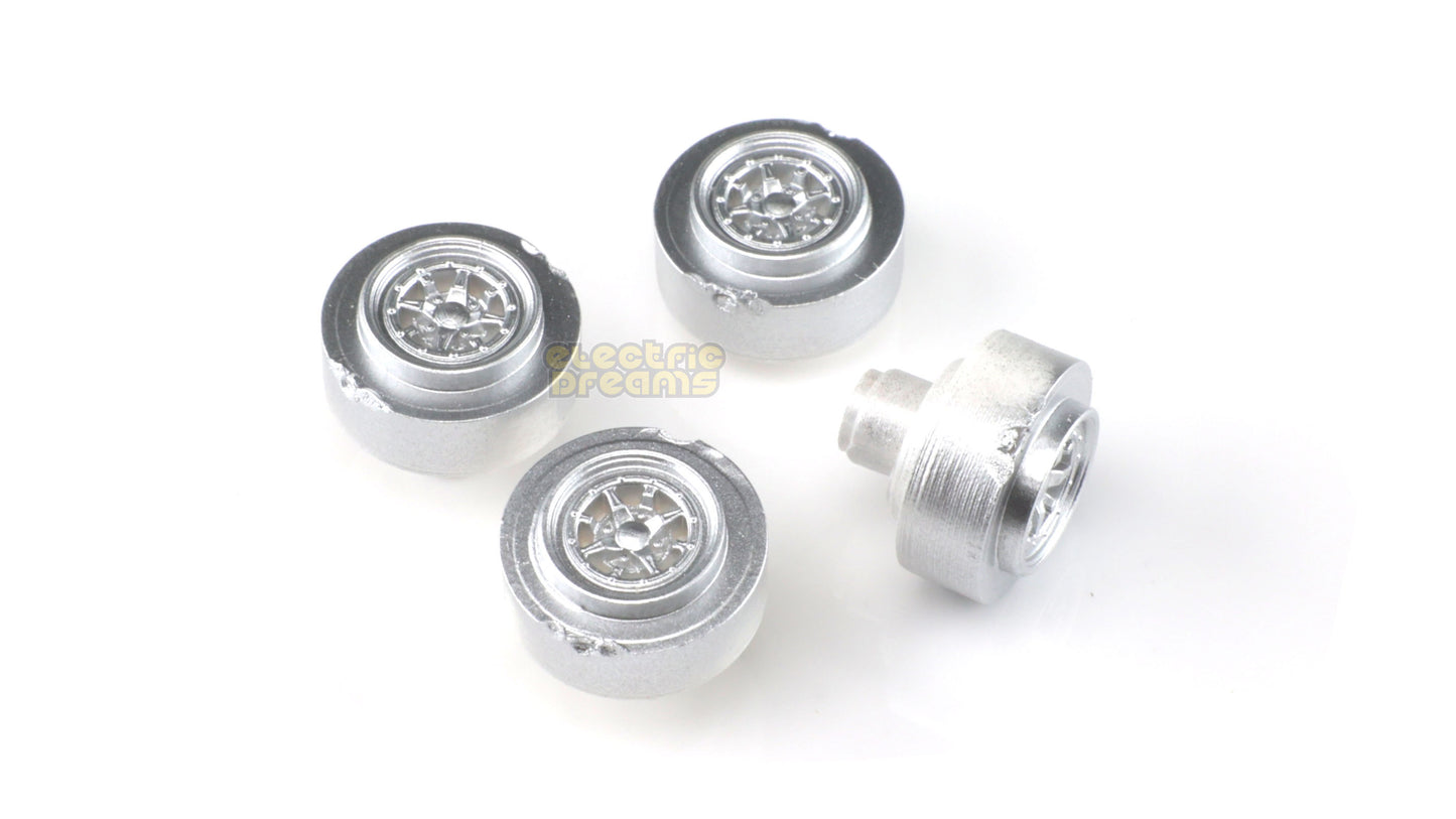 TeamSlot L13013 - 13mm Pro Plastic Wheels - Gotti 5T Silver - pack of 4