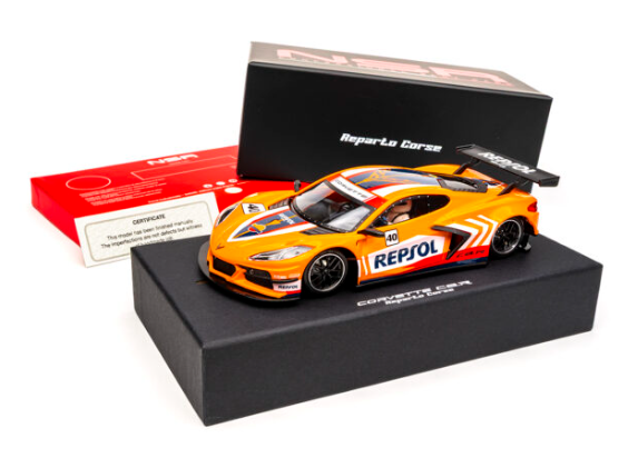 NSR 0440RCP-AW - Corvette C8.R - Repsol Livery - Orange #40 - REPARTO CORSE for Plastic Tracks