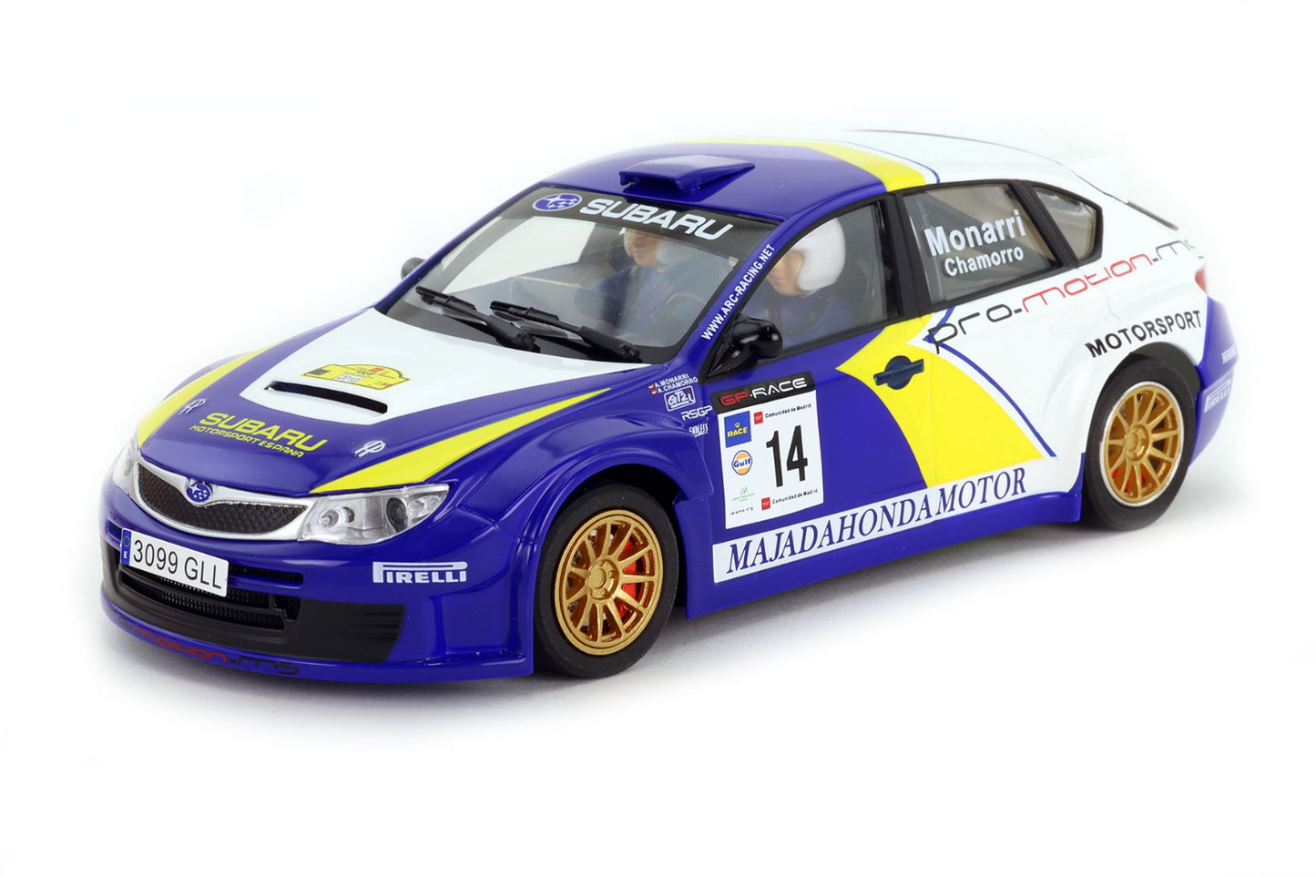 Avant Slot 51013 - Subaru Impreza STi - Alberto Monarri #14 - '10 Rally Madrid