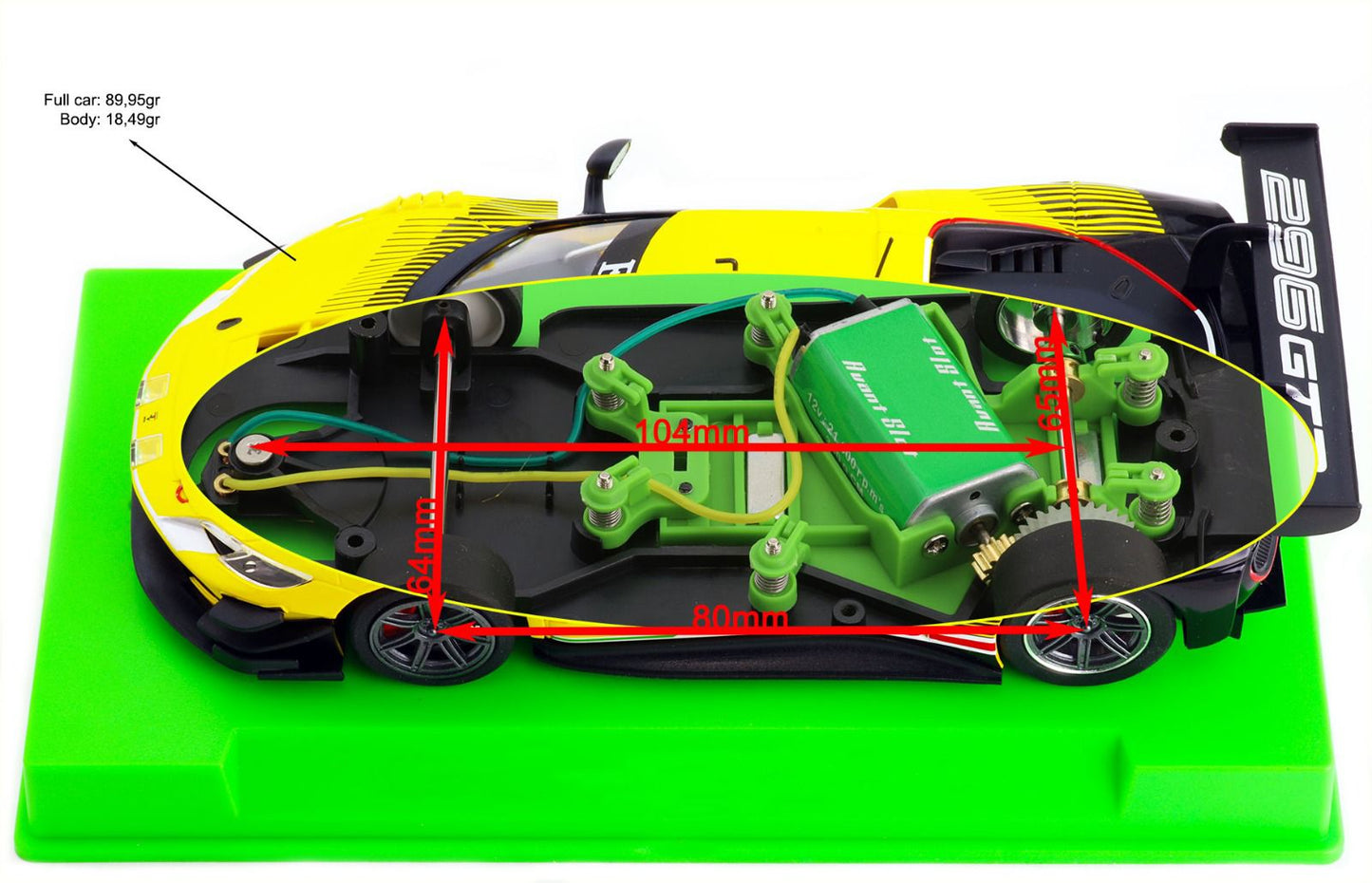 Avant Slot 52302 - F296 GT3 - Presentation Yellow
