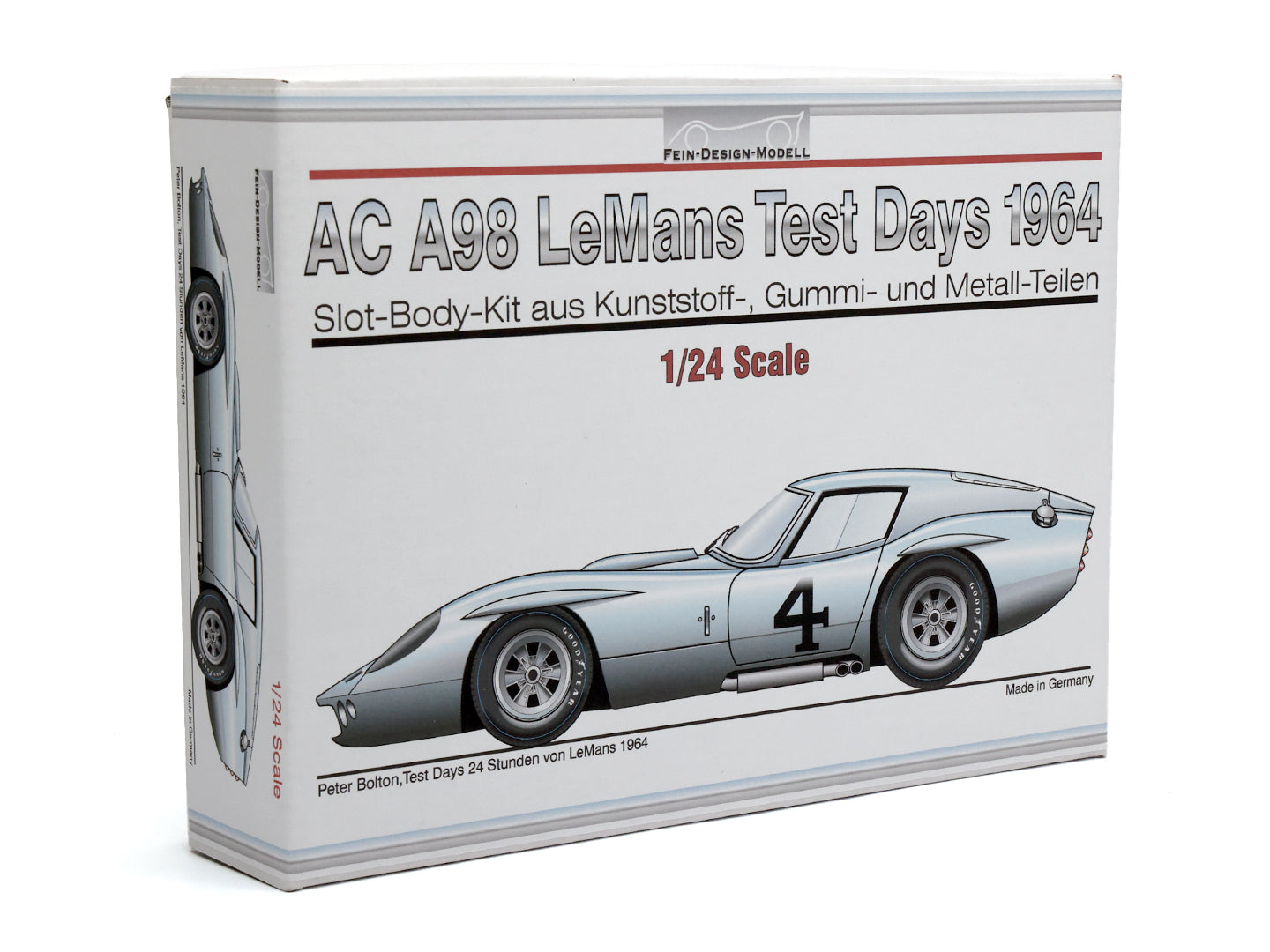 Fein-Design-Modell FDM003 - '64 A98 LeMans Test Days - Peter Bolton - 1/24 Model Kit