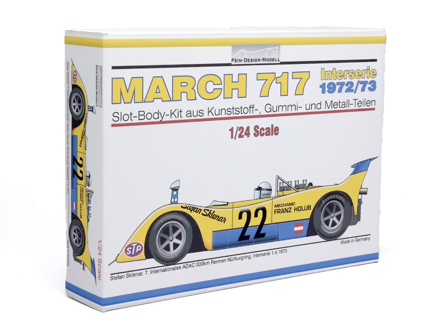 Fein-Design-Modell FDM008 - '73 March 717 - Stefan Sklenar - 1/24 Model Kit
