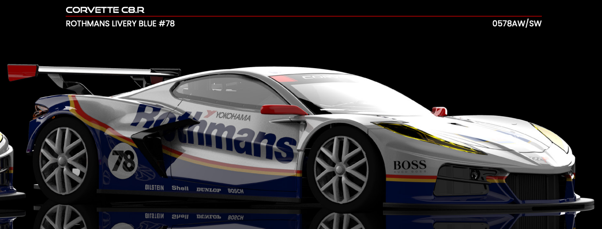 NSR 0578AW - PRE-ORDER NOW! - Corvette C8.R - Rothmans #78