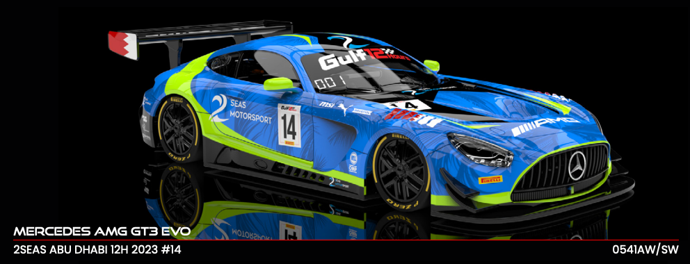 NSR 0541SW - PRE-ORDER NOW! - Mercedes AMG GT3 EVO - 2Seas #14 - '23 Abu Dhabi 12H