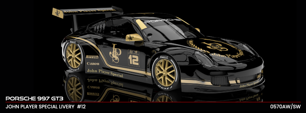 NSR 0570SW - PRE-ORDER NOW! - Porsche 997 GT3 - John Player Special #12