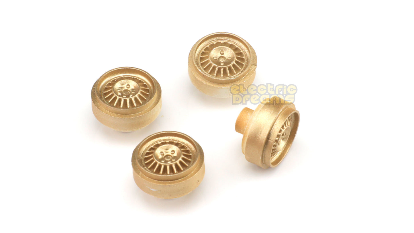 TeamSlot 59041 - Pack of 4 Wheels - R5 Maxi Gold Fronts