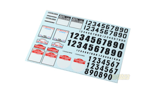 TeamSlot P00015 - Decal Sheet "CLASSIC RALLY PLATES"