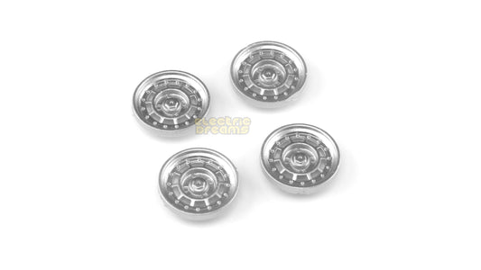 TeamSlot T17002 - 17mm Pro Wheel Inserts - Gotti 75BA Front Silver - pack of 4