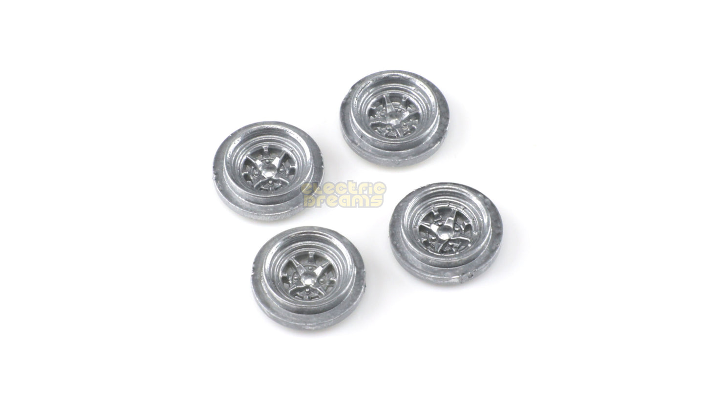 TeamSlot T13015 - 13mm Pro Wheel Inserts - Gotti 5T Trasero Silver - pack of 4