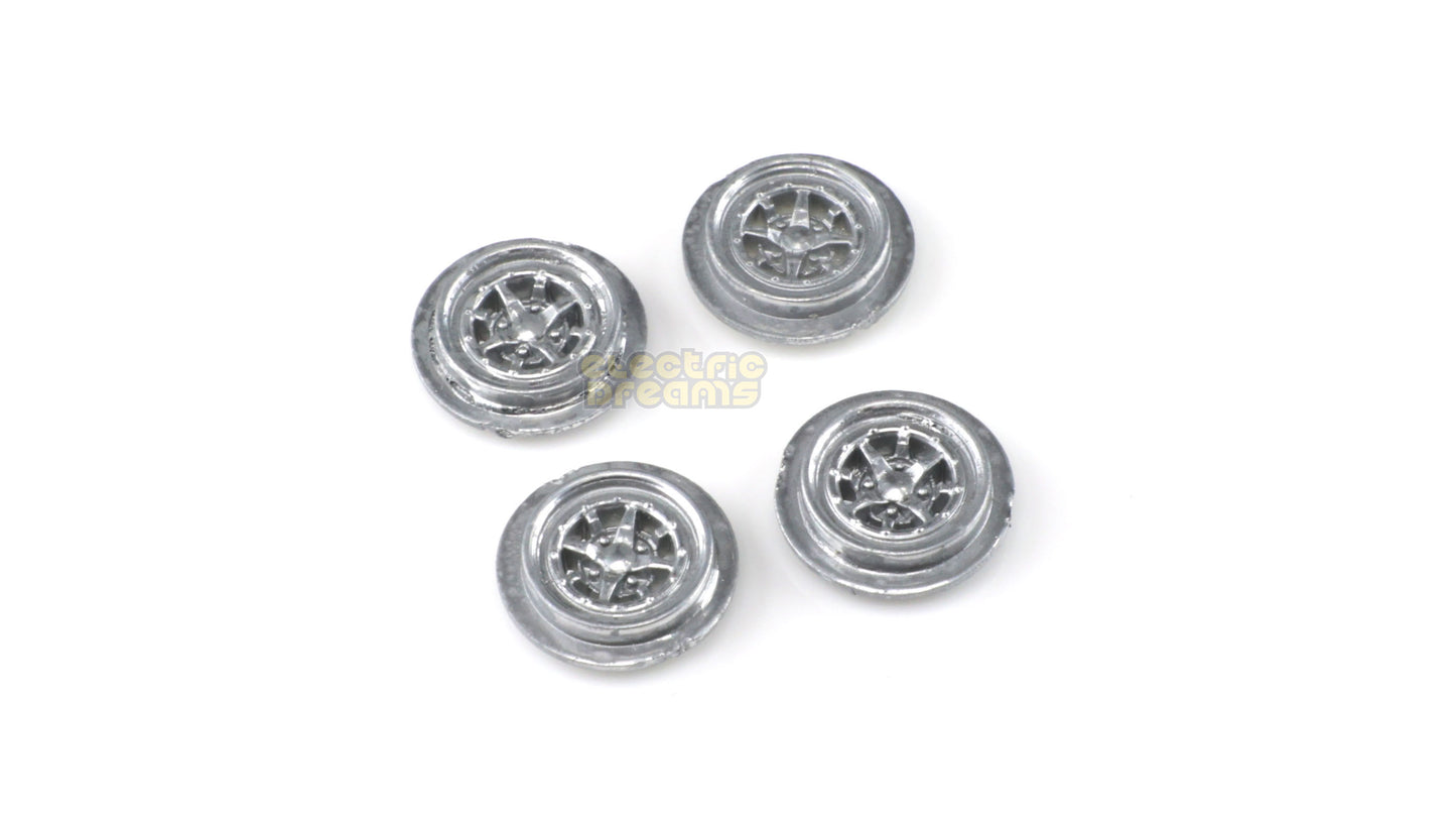 TeamSlot T13013 - 13mm Pro Wheel Inserts - Gotti 5T Silver - pack of 4