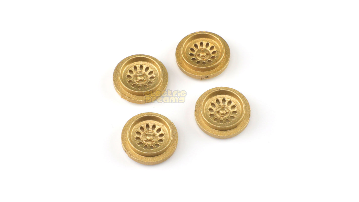 TeamSlot T13006 - 13mm Pro Wheel Inserts - Campagnolo Alfa GTAM Gold - pack of 4