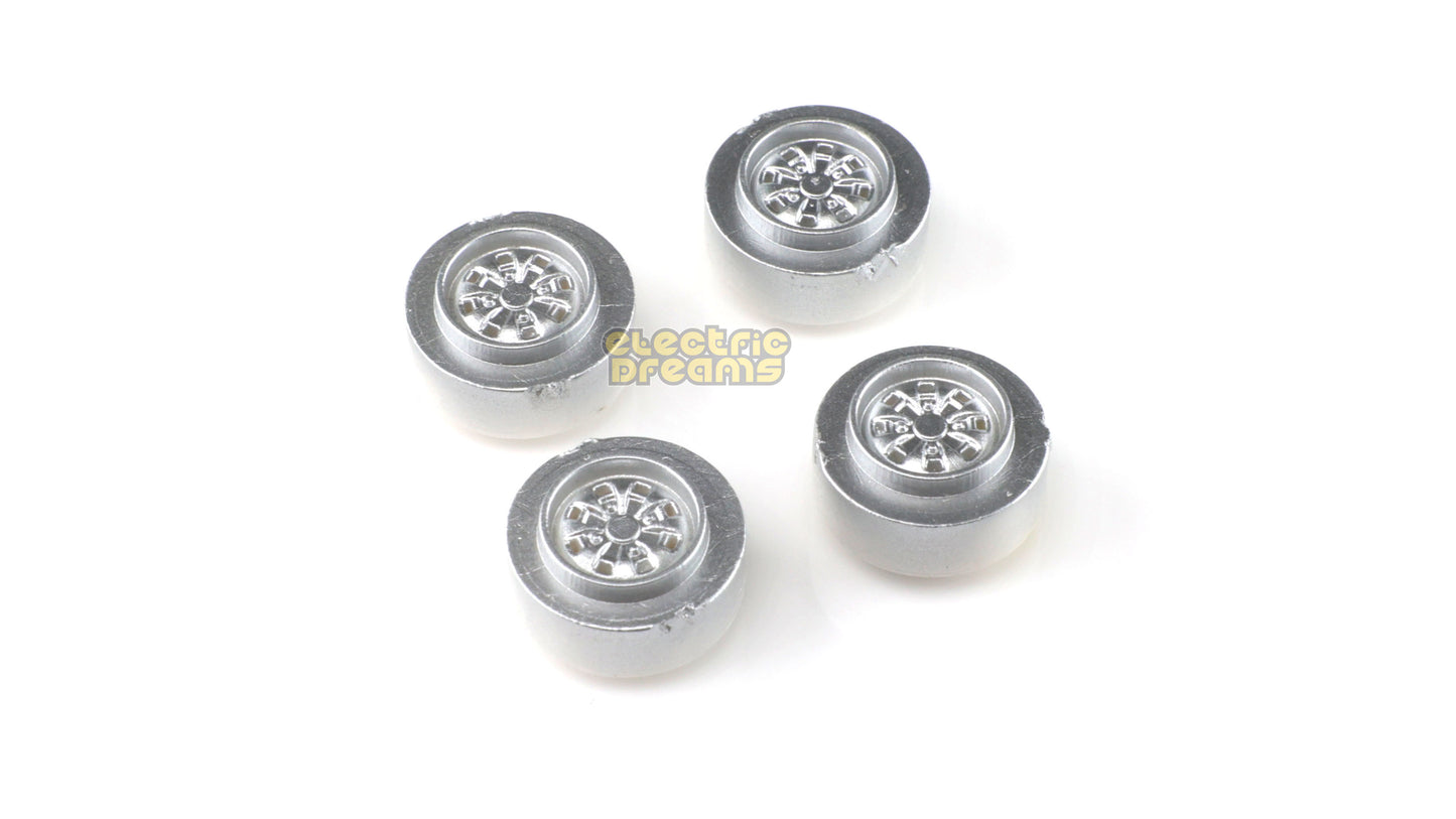 TeamSlot L13019 - 13mm Pro Plastic Wheels - Ford MKII Sport Silver - pack of 4