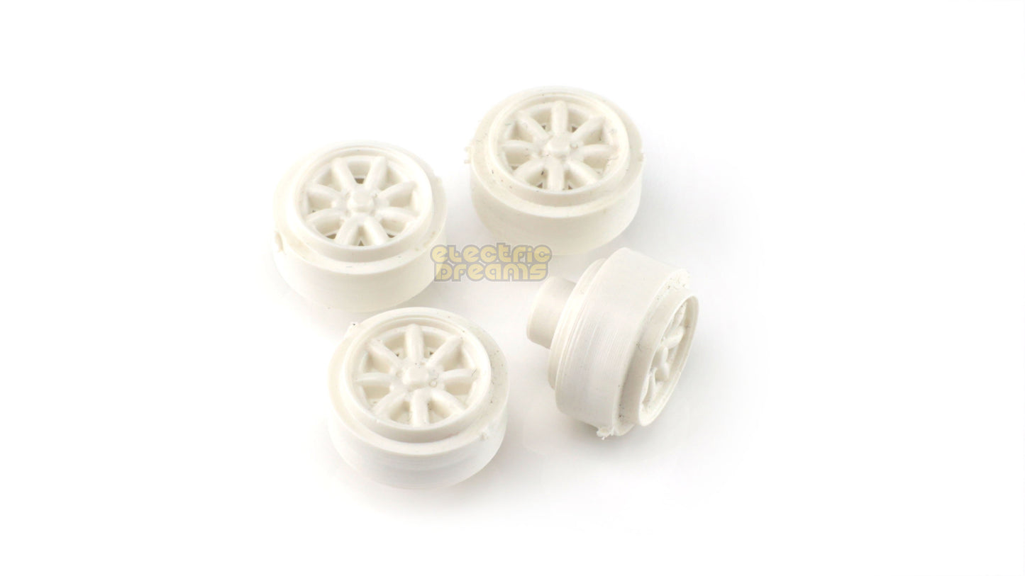 TeamSlot L13001 - 13mm Pro Plastic Wheels - Fronts - Minilite - pack of 4