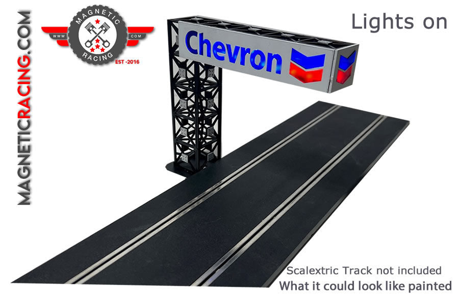 Magnetic Racing MRA070-Chev - Light up Half Gantry Kit (CHEVRON)