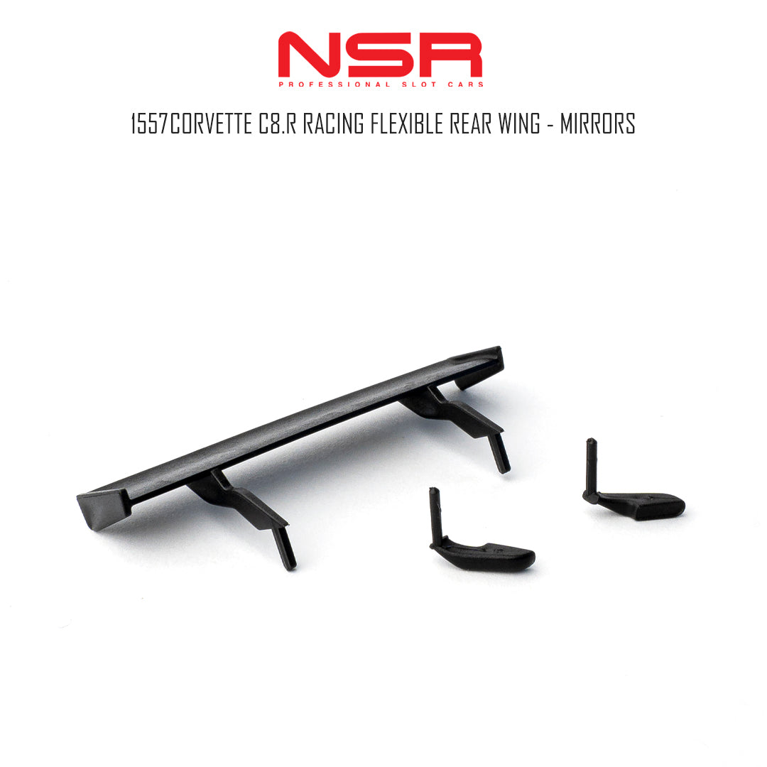 NSR1557 CORVETTE C8.R RACING FLEXIBLE REAR WING - MIRRORS