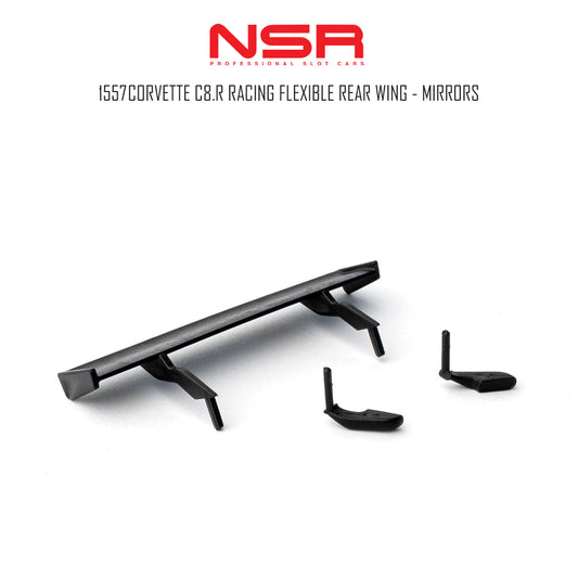 NSR1557 CORVETTE C8.R RACING FLEXIBLE REAR WING - MIRRORS