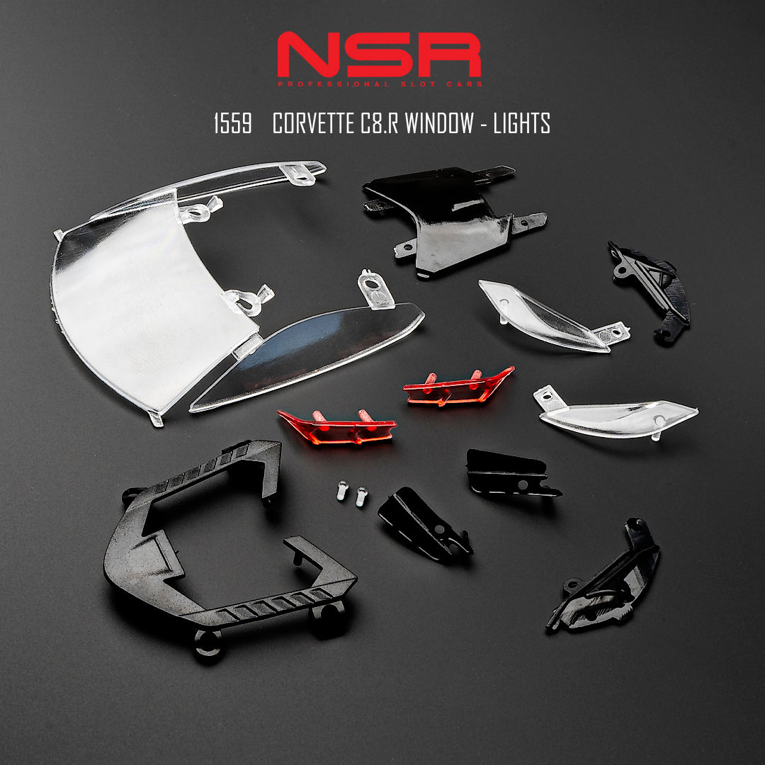 NSR1559 CORVETTE C8.R WINDOW - LIGHTS