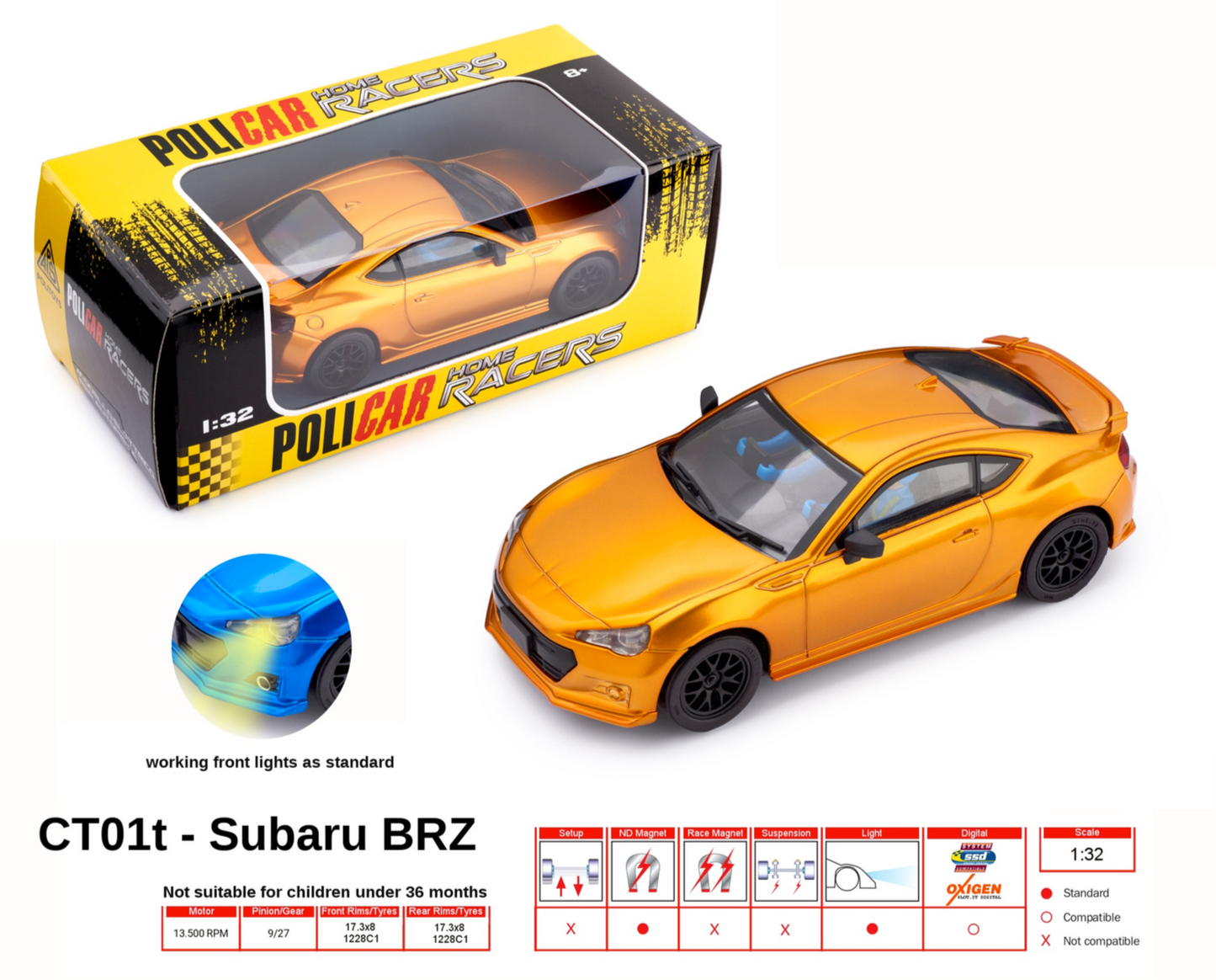 Policar PCT01T - Subaru BRZ Orange