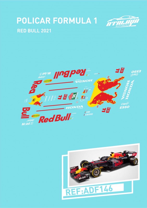 Atalaya Decals ADF146 - For Policar F1 - Red Bull 2021