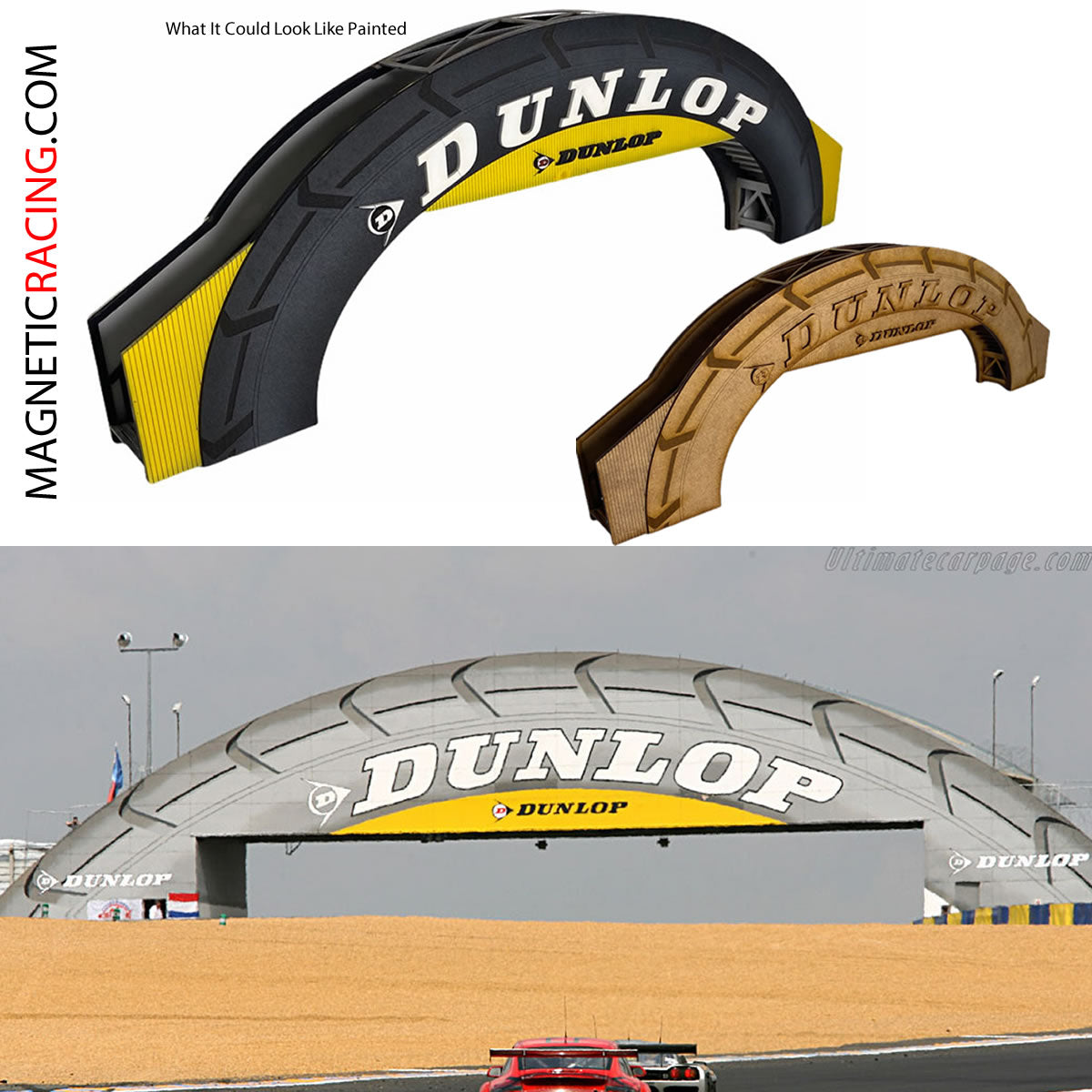 Magnetic Racing MRA036-WIDE - Dunlop Tyre Bridge WIDE