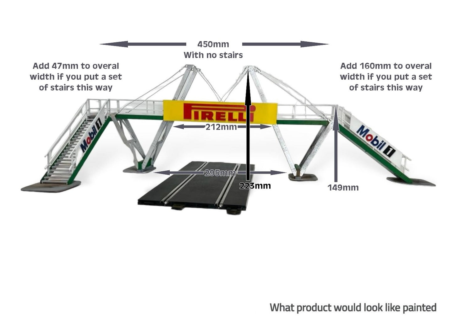 Magnetic Racing MRA060 - Suspension Foot Bridge