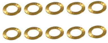 NSR4811 AXLE SPACERS 3/32 .010" BRASS (10pcs)