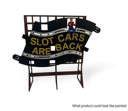 Magnetic Racing MRA115 - Billboard "Slot Cars are Back"