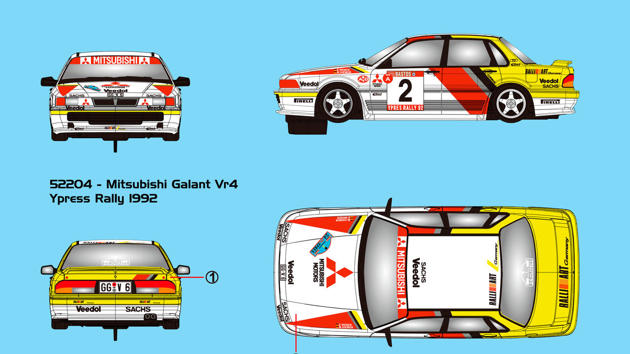 Avant Slot 52204 - Mitsubishi Galant VR4 #2 - '92 ERC