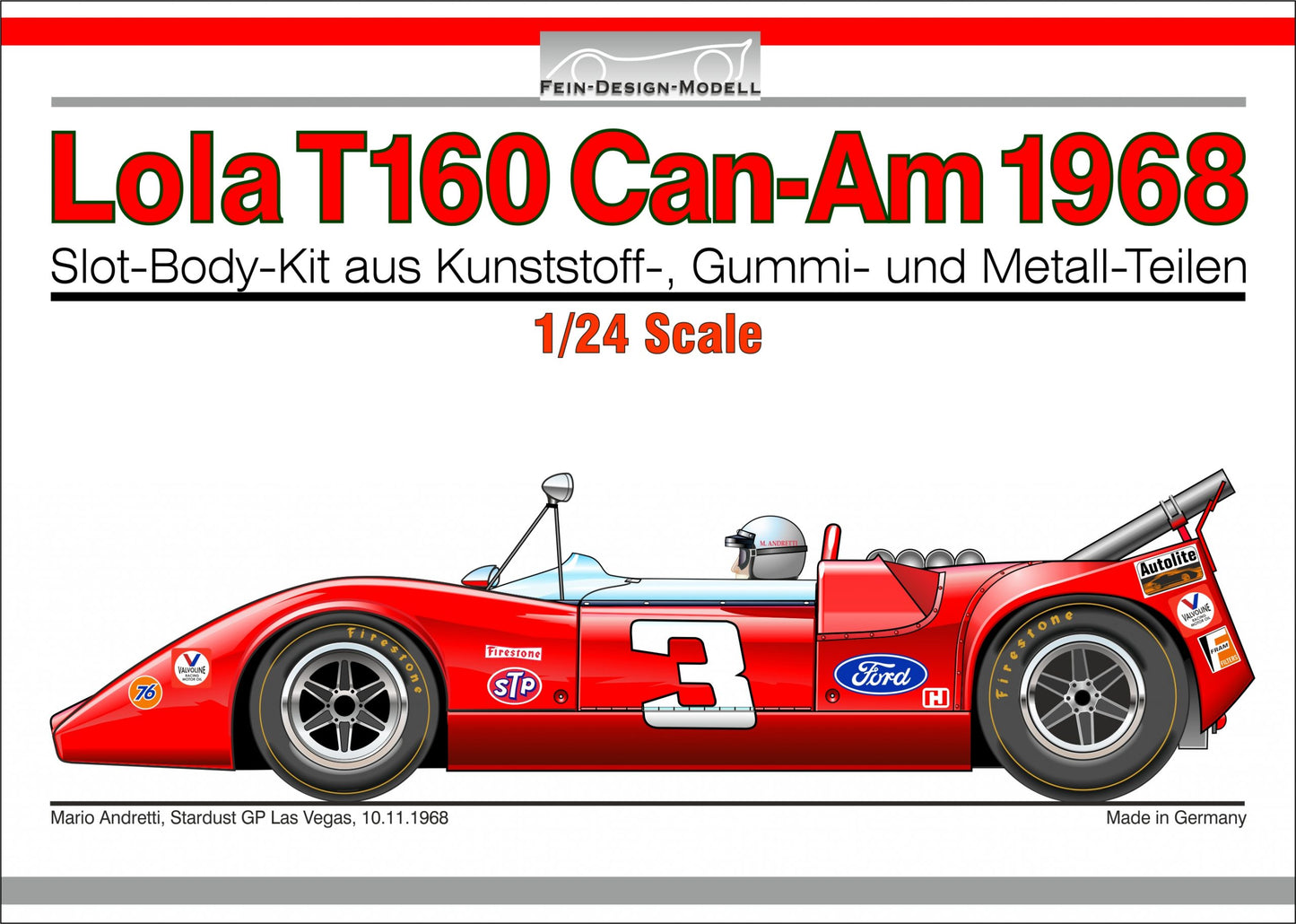 Fein-Design-Modell FDM001 - '68 Lola T160TS Can-Am - John Surtees - 1/24 Model Kit