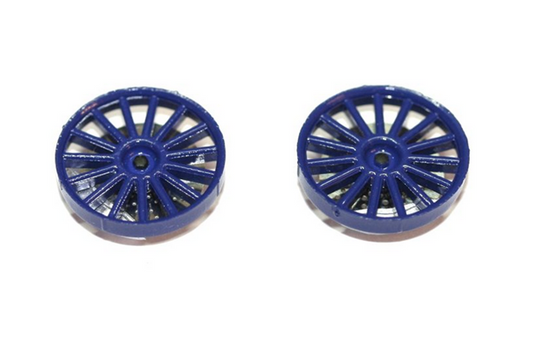 Sloting Plus SP029900 - Painted Wheel Insert Set - Le Mans Style - for 16.9" Wheels - Blue