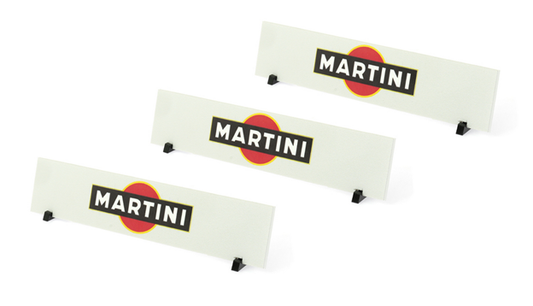 Scaleauto SC-10240B - Billboard Panel with Supports - Martini - pack of 3