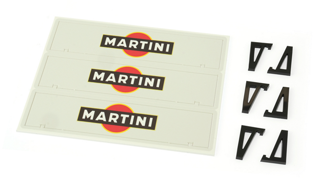 Scaleauto SC-10240B - Billboard Panel with Supports - Martini - pack of 3