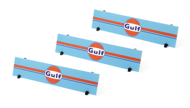 Scaleauto SC-10240C - Billboard Panel with Supports - Gulf - pack of 3