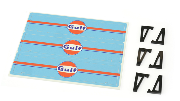 Scaleauto SC-10240C - Billboard Panel with Supports - Gulf - pack of 3