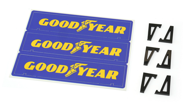 Scaleauto SC-10240E - Billboard Panel with Supports - Goodyear - pack of 3