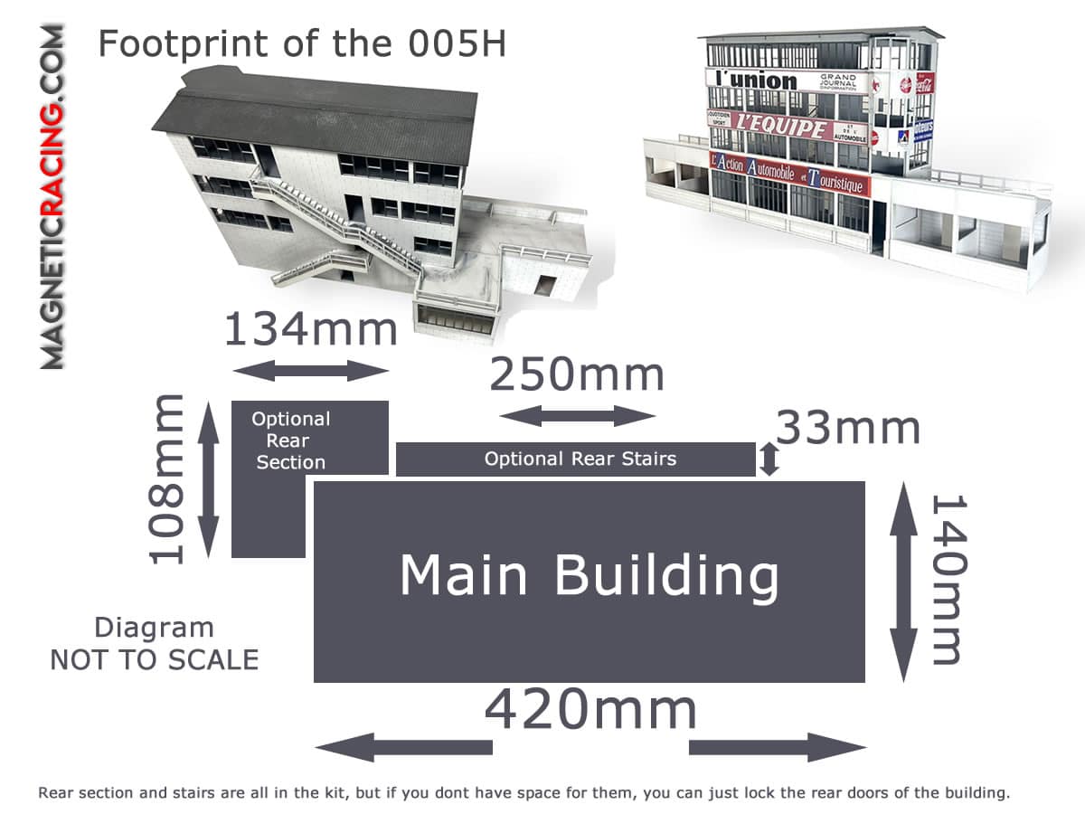 Magnetic Racing MRA005H - Reims-Gueux Pit Hospitality-Control Tower Module