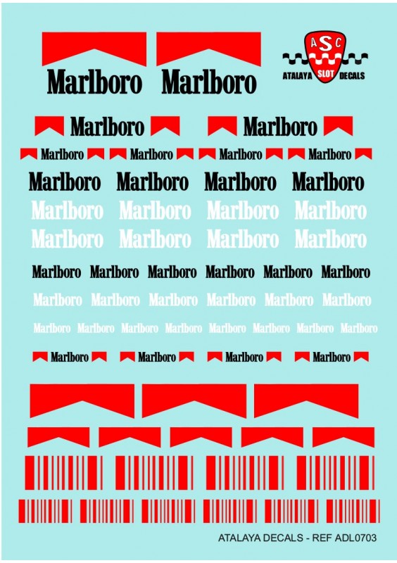 Atalaya Decals ADL0703 Marlboro