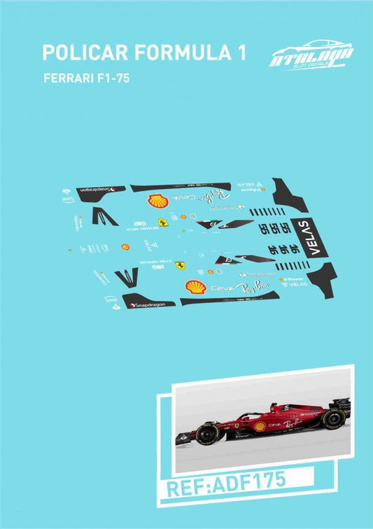 Atalaya Decals ADF175 - For Policar F1 - Ferrari F1-75