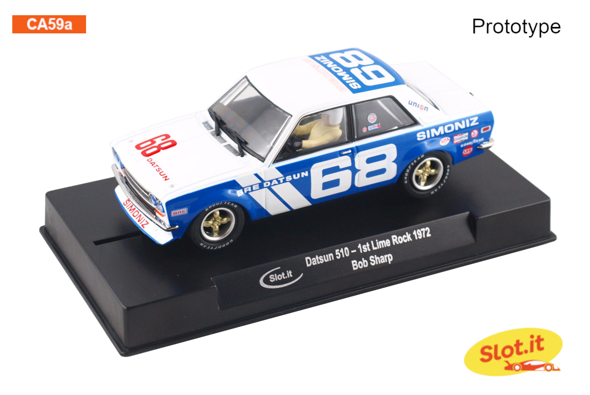 Slot.it CA59A - PRE-ORDER NOW! - Datsun 510 #68 - '72 Lime Rock Winner - Bob Sharp