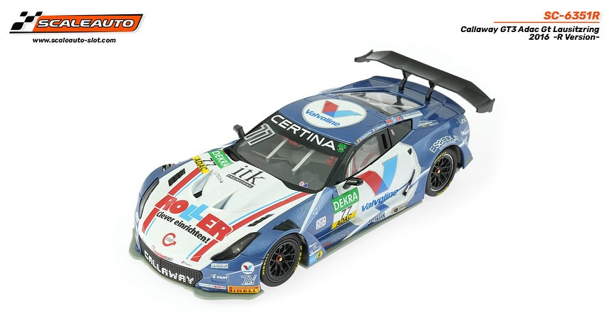 Scaleauto SC-6351 - PRE-ORDER NOW!!! - Corvette Callaway GT3 - Valvoline #77 - '16 Lausitzring - Home Series