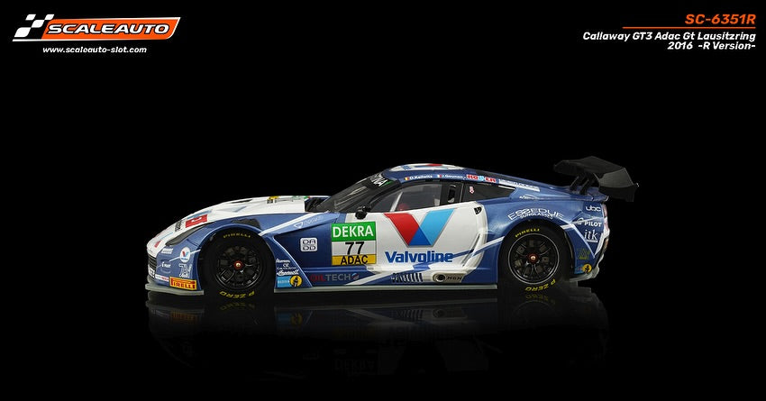 Scaleauto SC-6351 - PRE-ORDER NOW!!! - Corvette Callaway GT3 - Valvoline #77 - '16 Lausitzring - Home Series