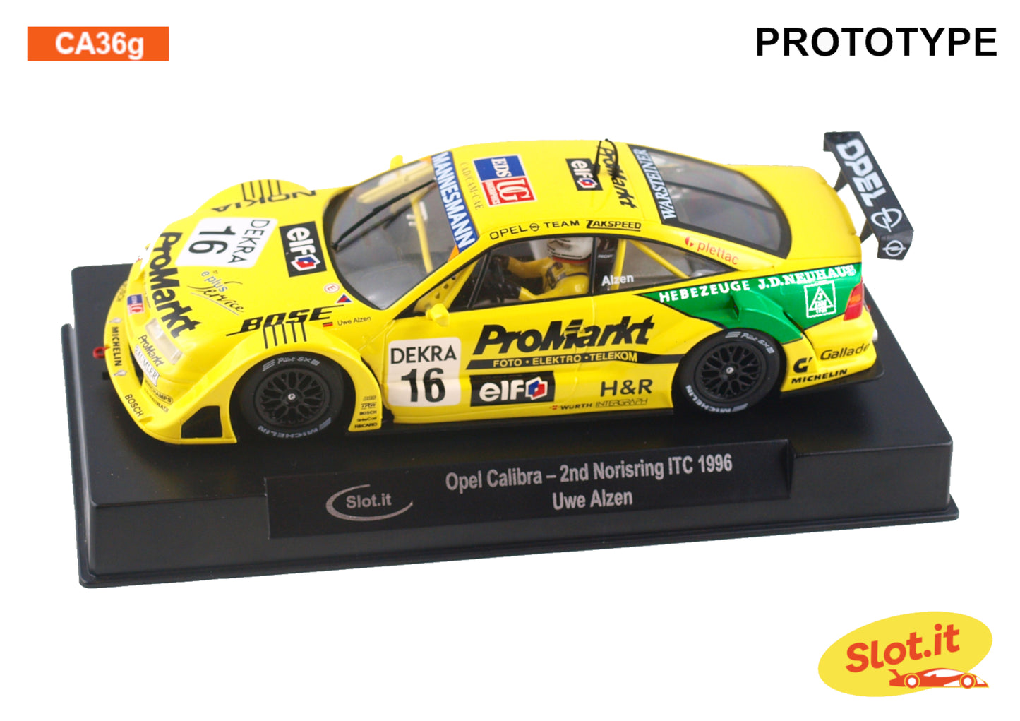 Slot.it CA36G - PRE-ORDER NOW! - Opel Calibra V6 - ProMarkt #16 - 2nd Norisring '96 ITC