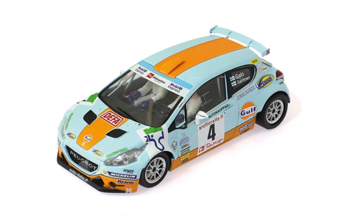 Scaleauto SC-6237R - Peugeot 208 T16 - Gulf #4 - '16 Rally Arctic - R4WD Series