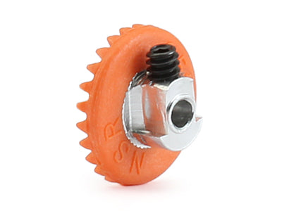 NSR6325EVO 3/32 INLINE soft plastic Gear 25t EVO Orange with NEW aluminum ultralight & balanced hub .050" screw