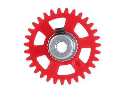 NSR2006431 2mm SIDEW soft plastic Gear 31t RED w/alumin hub dia 17.5mm