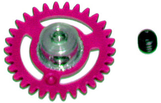 NSR2006633 2mm ANGLEW soft plastic Gear 33t Magenta w/alu hub dia. 16mm