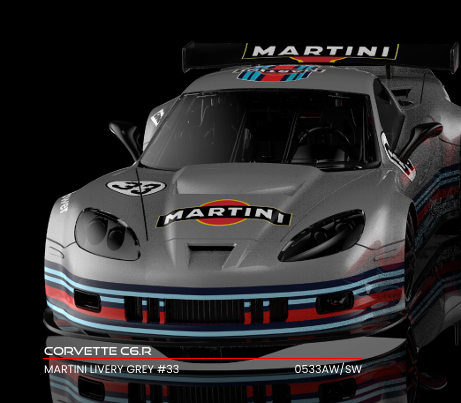 NSR 0533SW - PRE-ORDER NOW! - Corvette C6R - Martini Grey #33