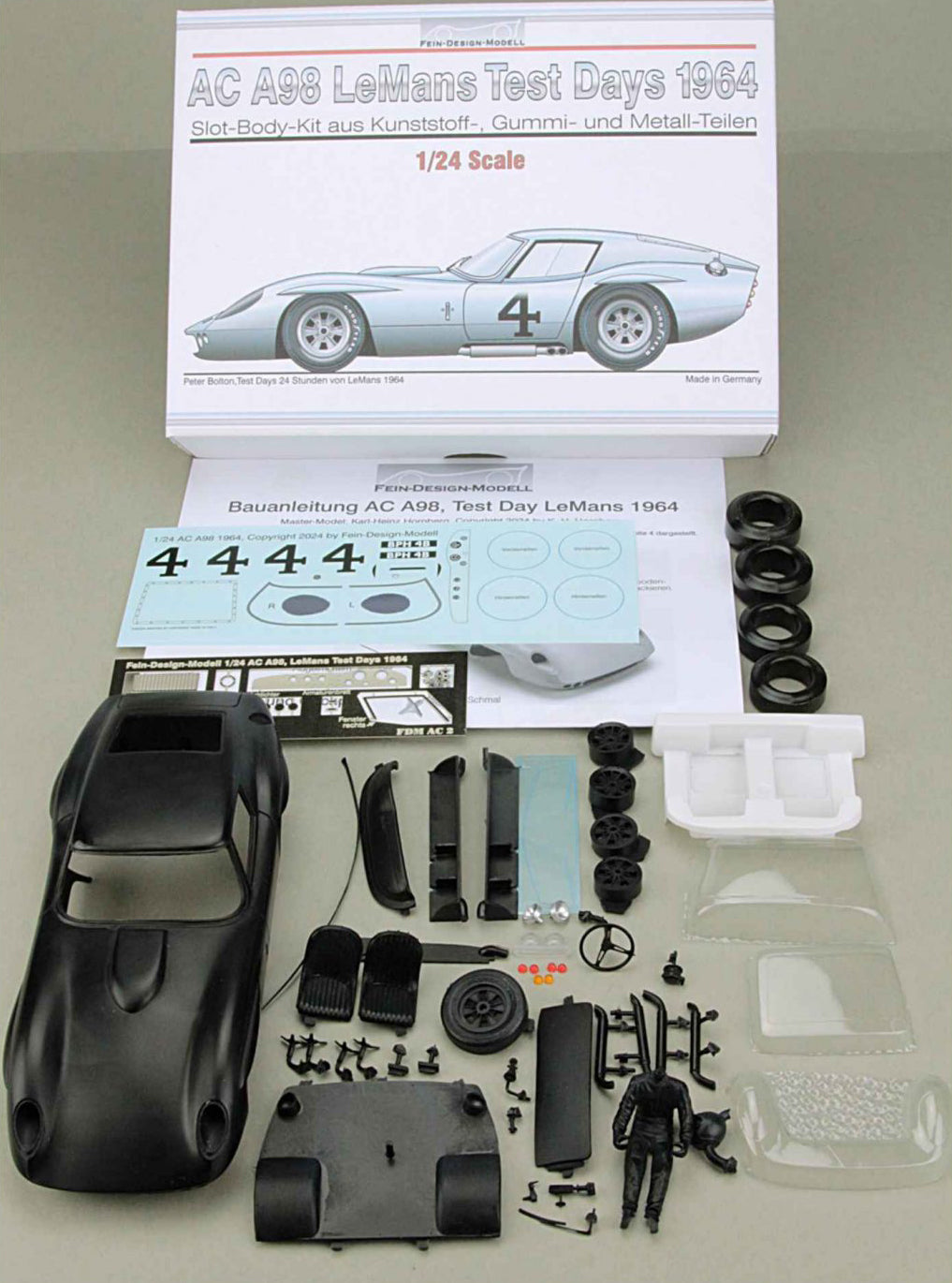 Fein-Design-Modell FDM003 - '64 A98 LeMans Test Days - Peter Bolton - 1/24 Model Kit