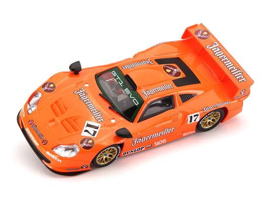 MR Slotcar MR1024 - Porsche 911 GT1 EVO - Jagermeister Tribute Livery #17