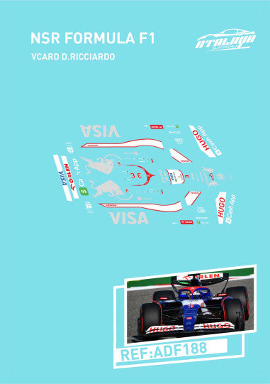 Atalaya Decals ADF188 - For NSR F22 - Visa RB - Daniel Ricciardo